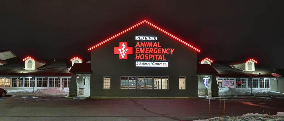 The exterior of Red River Animal Emergency Hospital & Referral Center